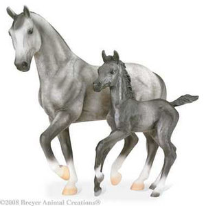 View Item Breyer Classics 62008 Warmblood Horse & Foal Set